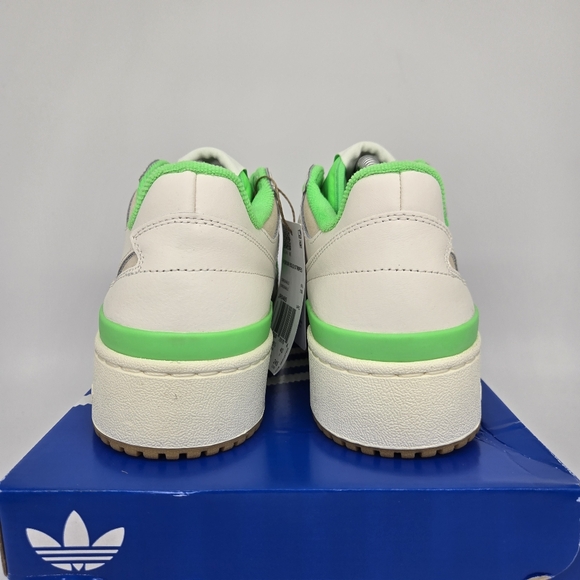 New Adidas Forum Bold Stripes 'White Green' Women's Shoes Size 6 - Picture 4 of 8